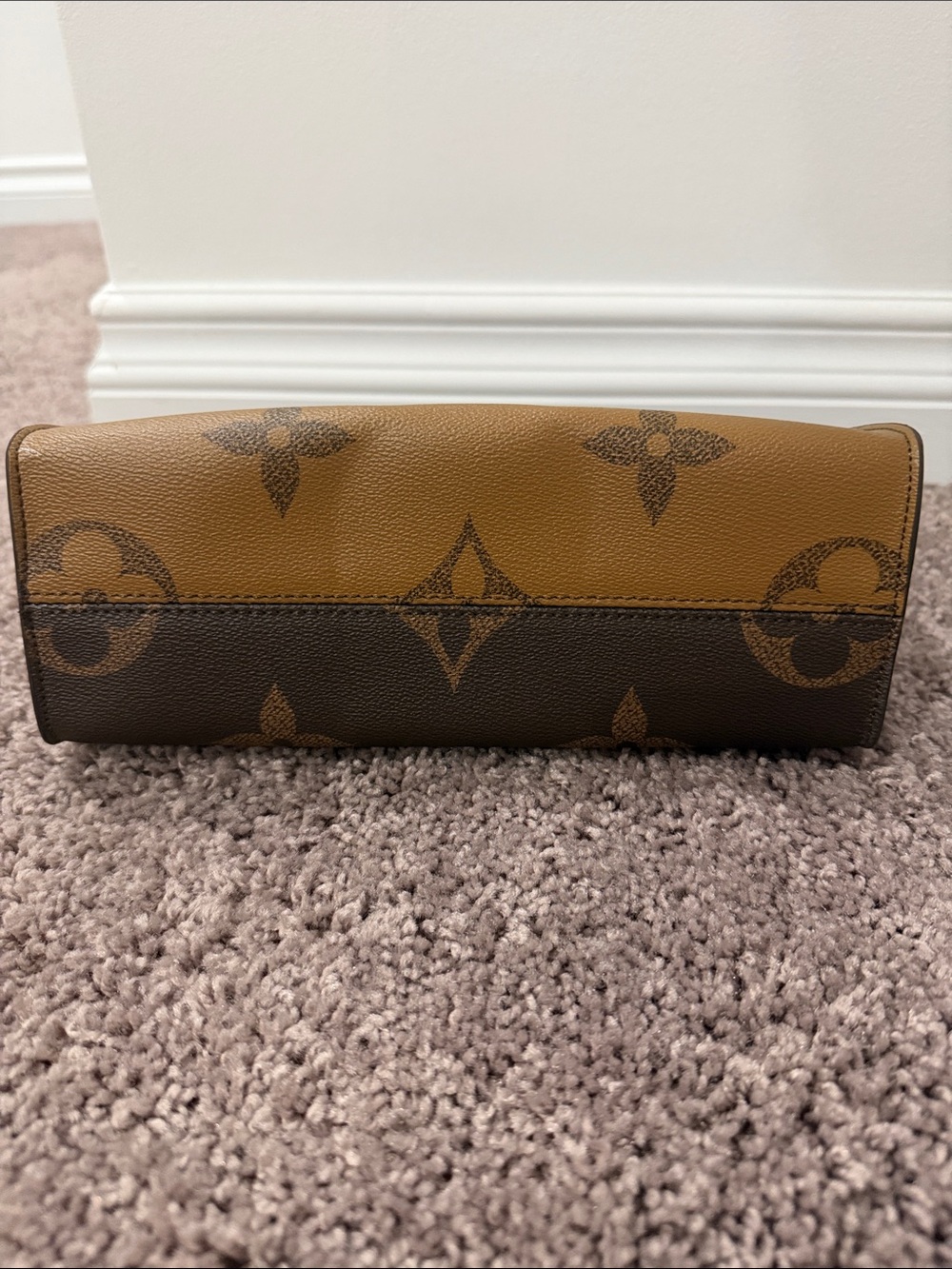 LV Monogram Mini Top-Handle Bag with Coin Pouch in Brown and Tan - Picture 3 of 5